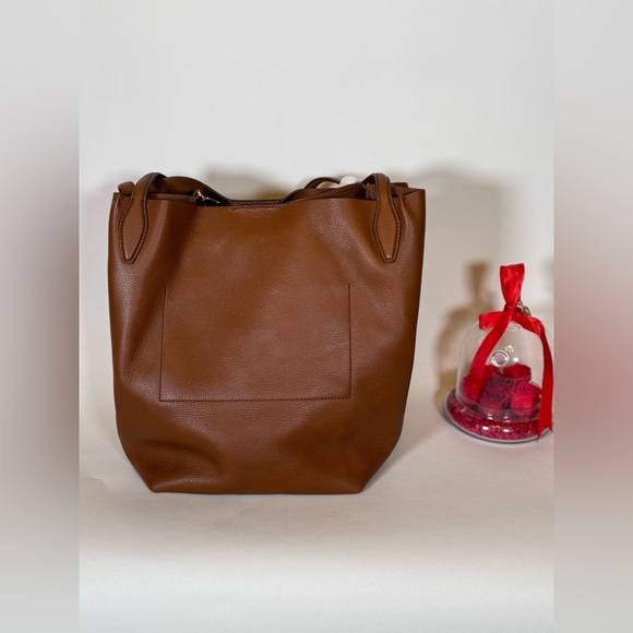 NWOT Madewell The Shopper Tote in Soft Grain Pebbled Leather - Picture 6 of 10